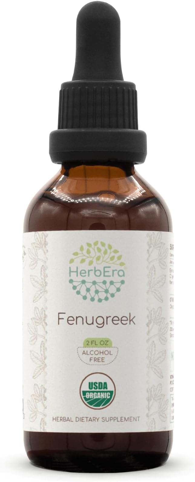 Fenugreek B60 USDA Organic Tincture | Alcohol-Free Extract, High-Potency Herbal Drops, Liquid Supplement | Certified Organic Fenugreek (Trigonella foenum-graecum) Dried Fruit (2 oz)