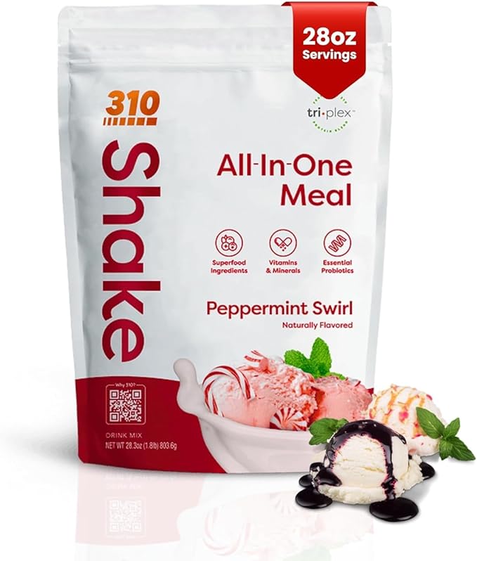 310 Nutrition All-In-One Meal Replacement Shake-Superfood Protein with Fiber, Probiotics & Adaptogens โ Low Carb, Vegan, Keto & Paleo Friendly - ๐ฎ๐ด ๐ฆ๐ฒ๐ฟ๐๐ถ๐ป๐ด๐ ๐ฃ๐ฒ๐ฝ๐ฝ๐ฒ๐ฟ๐บ๐ถ๐ป๐ ๐ฆ๐๐ถ๐ฟ๐น