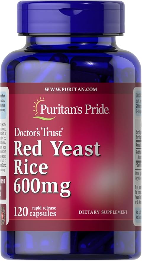 Puritans Pride Red Yeast Rice 600 Mg, 120 Count
