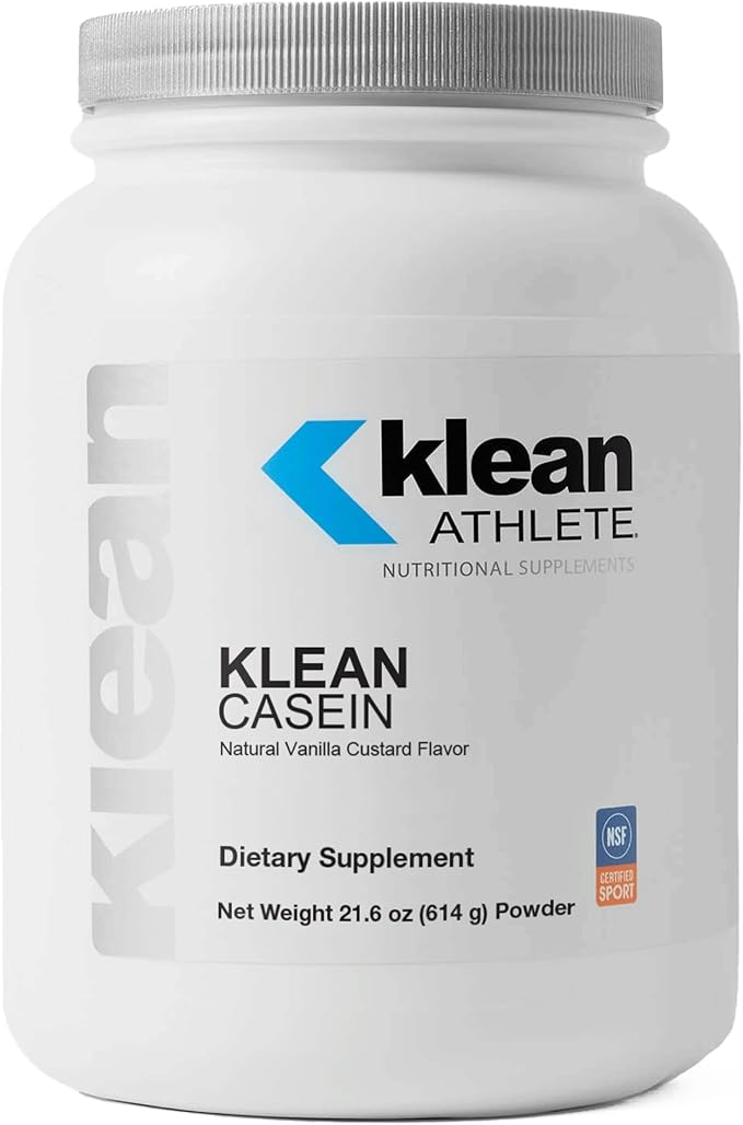 Klean ATHLETE | Klean Casein Protein | Designed to Help with Recovery and Reduce Muscle Breakdown.* | NSF Certified for Sport | 21.6 Ounces | Natural Vanilla Custard Flavor