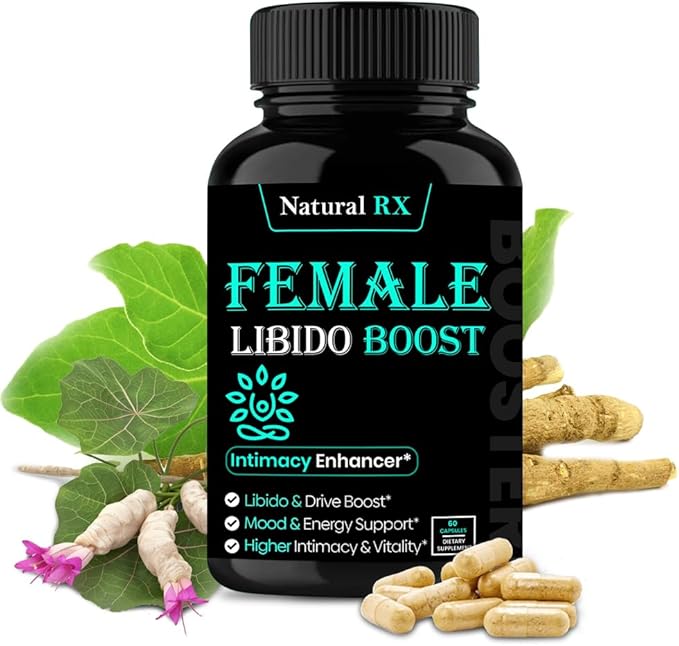 Fast Acting Female Libido Booster | Female Enhancement, Long Lasting, Hormonal Balance | High Intimacy, Increases Drive and Mood with Maca Root, Ginseng, Tribulus, Gingko| Non GMO USA Made 60 Capsules
