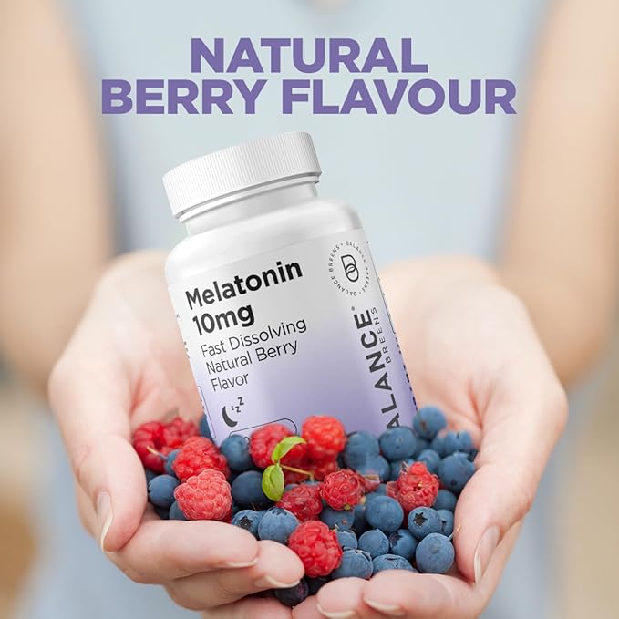 Balancebreens Melatonin 10mg Fast-Dissolve, 120 Tablets โ Natural Sleep Aid for Restful Nights, Drug-Free Support for Relaxation and Tranquility