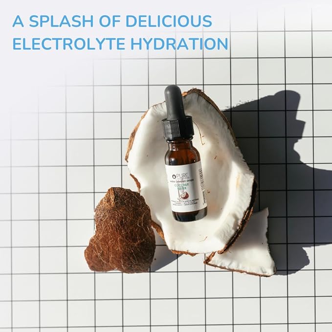 Pure Inventions Coconut Water - Water Infusion Drops - No Sugar, Calories, or Artificial Sweeteners - 12 servings - Deluxe Travel Size