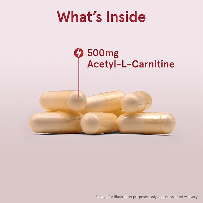 Jarrow Formulas® Acetyl L-Carnitine 500 mg, Dietary Supplement, Amino Acid Support for Brain Health and Antioxidants, 120 Veggie Capsules, 120 Day Supply