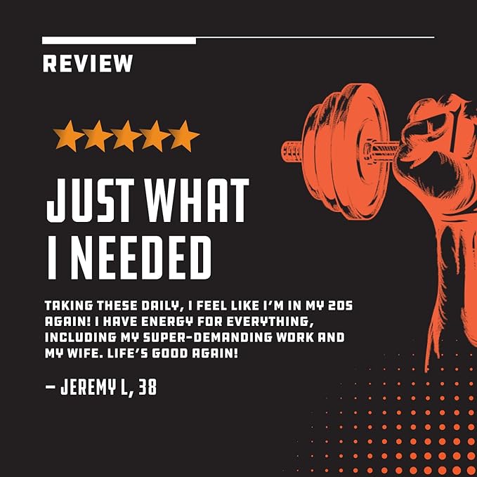 Testosterone Supplement for Men - Testosterone Booster for Men with Horny Goat Weed, Maca Root, Tongkat Ali & Tribulus Terrestris - Energy Support, Performance Enhancer, Muscles Building - 60 Capsules