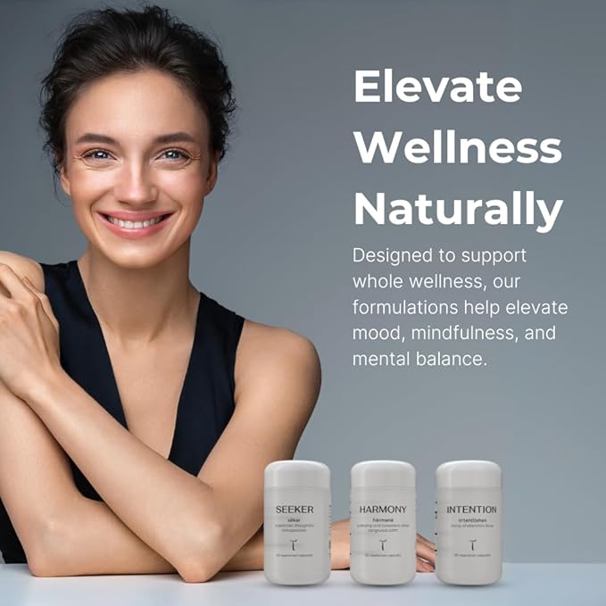 HARMONY Mushroom & Botanical Supplement by Setas – Organic Reishi & Lion’s Mane, Ashwagandha, Linden Tree & L-theanine to Support Mood, Stress Management, & Calm, Vegan & Non-GMO, 60-Day Supply