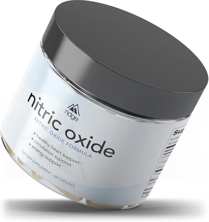 Nitric Oxide Booster Heart, Circulation and Blood Pressure Support with L-Citrulline, L-Arginine, and Energy Enhancers