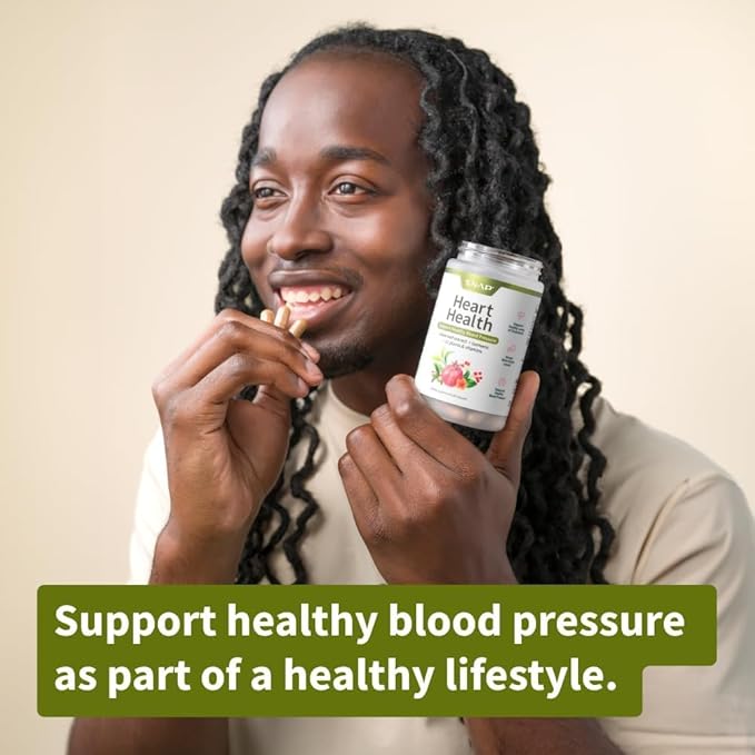 Snap Supplements Heart Health Support Supplement with Coq10, Organic Beet Root Powder, Hawthorn Berry, Turmeric and Odorless Garlic, Supports Nitric Oxide Level, Circulation and Flow, 90 Capsules