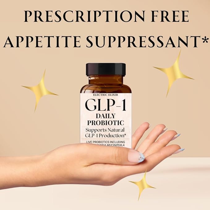 GLP-1 Daily Probiotic - Reduce Hunger & Cravings, Support Fat Loss & Weight Management, Naturally Boost GLP1 Production, Appetite Control Supplement for Men & Women, Vegan & Gluten Free (30 Capsules)