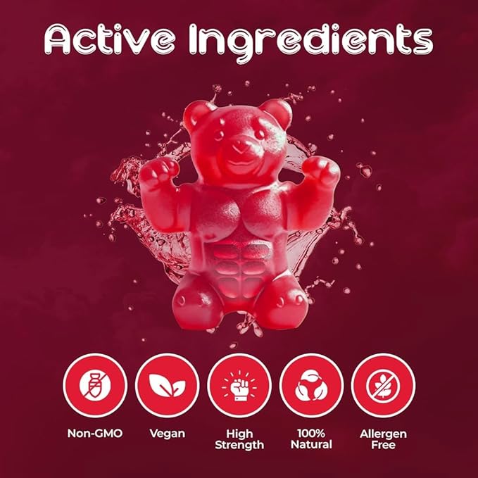 Creatine Monohydrate Gummies for Men & Women | 5000mg of Creatine Gummies per Serving | Sugar Free Gummies, Gluten Free & Halal | Pack of 90 Pre Workout Gummies for Muscle Recovery | Watermelon Flavor