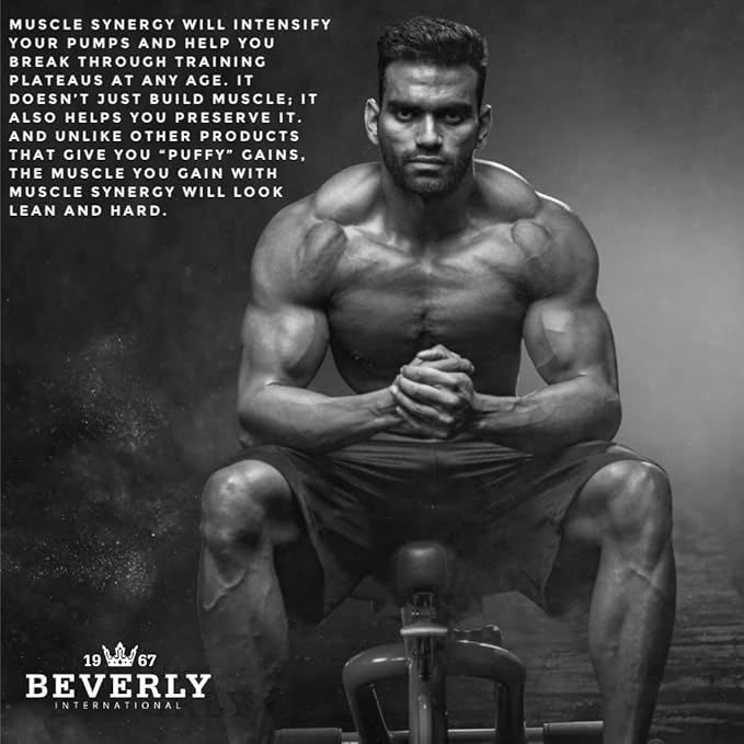 Beverly International Muscle Synergy 240 TABS (15 Servings) Clinically Dosed Ingredients - HMB, L-Arginine, L-Citrulline, Creatine Monohydrate, L-Ornithine. Bigger-Stronger-Lasting Pumps.
