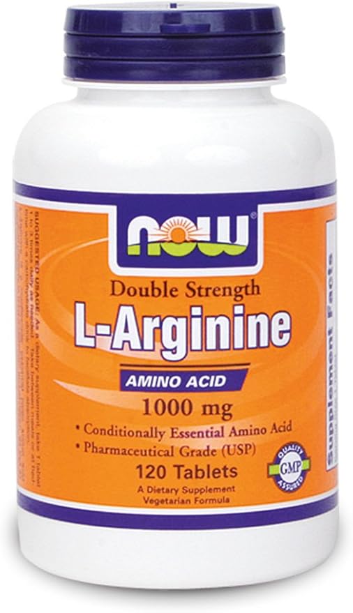 Arginine 1000mg - Now Foods - 120 Tablets (Pack of 3)