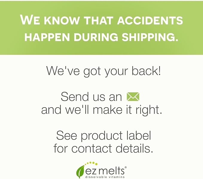 EZ Melts Dissolvable Vitamin B-Complex with Methyl B12 and Methyl Folate, Sugar-Free, 2-Month Supply