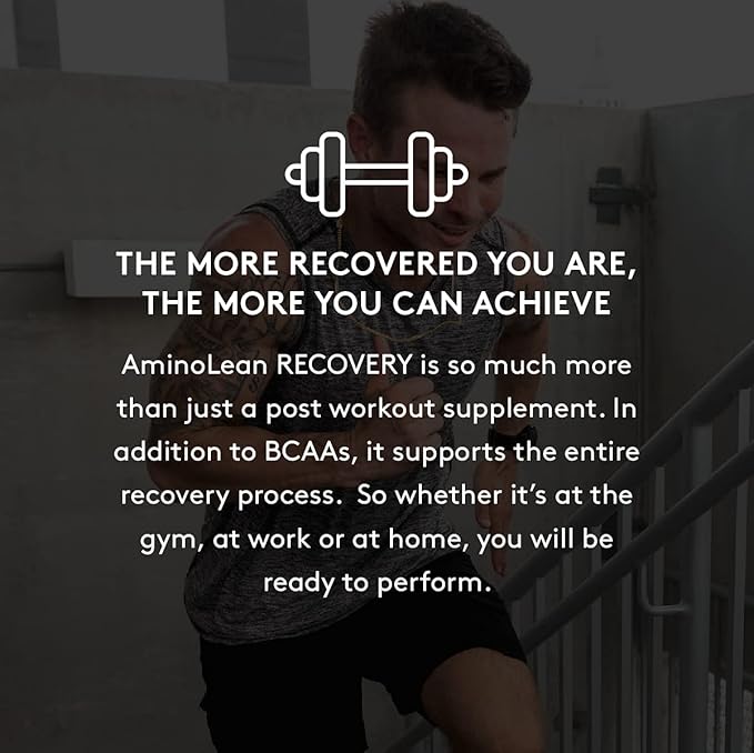 RSP AminoLean Recovery - Post Workout BCAAs Amino Acids Supplement + Electrolytes, BCAAs and EAAs for Hydration Boost, Immunity Support - Muscle Recovery Drink, Vegan Aminos, Blood Orange…