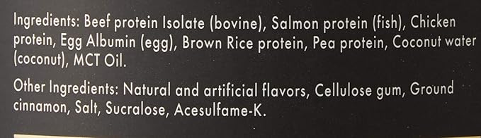 REDCON1 MRE Lite Whole Food Protein Powder, Snickerdoodle - Low Carb & Whey Free Meal Replacement with Animal Protein Blends - Easy to Digest Supplement Made with MCT Oils (30 Servings)