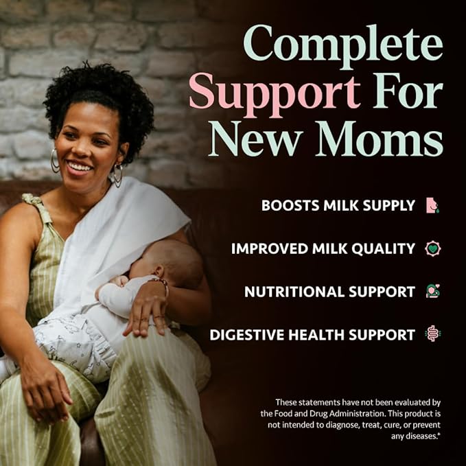 Ayurvedic Lactation Supplement with Moringa, Fenugreek, Fennel Seeds & More | Made in USA | 100% Organic | Lactation Support | Breastfeeding Supplements | 60 Capsules - OSH Wellness