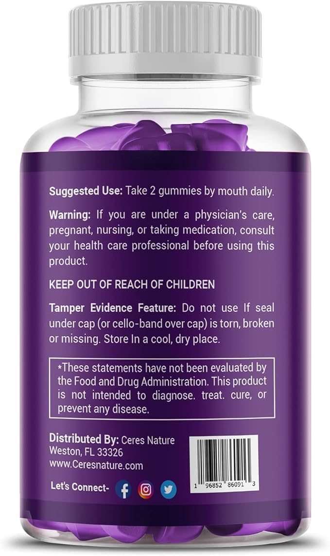 Premium Saffron Extract 88.5mg** Gummy - Appetite Control, Eye Support, Boost Energy & Heart Health NON-GMO – Gluten Free – Vegan Friendly- Sugar-Free Antioxidant Boost - Premium Quality - 60 Gummies
