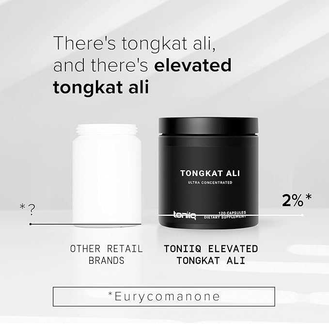 Tongkat Ali - Ultra High Potency 200:1 Extract with 2% Eurycomanone - Extra Strength Longjack Root - Third-Party Lab Tested - 120 Capsules
