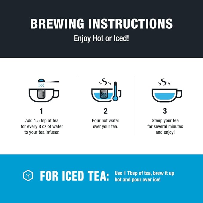 Tiesta Tea - Classic Tea Loose Leaf Father’s Day Tea Gift Set Sampler | High to No Caffeine | Hot & Iced Ready | Assorted English Breakfast, Green, Chai, Lavender & Herbal Blends | 5 Pouches