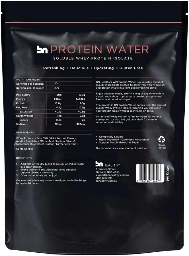 Delicious Whey Protein Powder - Tropical - Premium Whey Isolate for Highest Protein Concentration - Sugar Free Formula for Weight Management