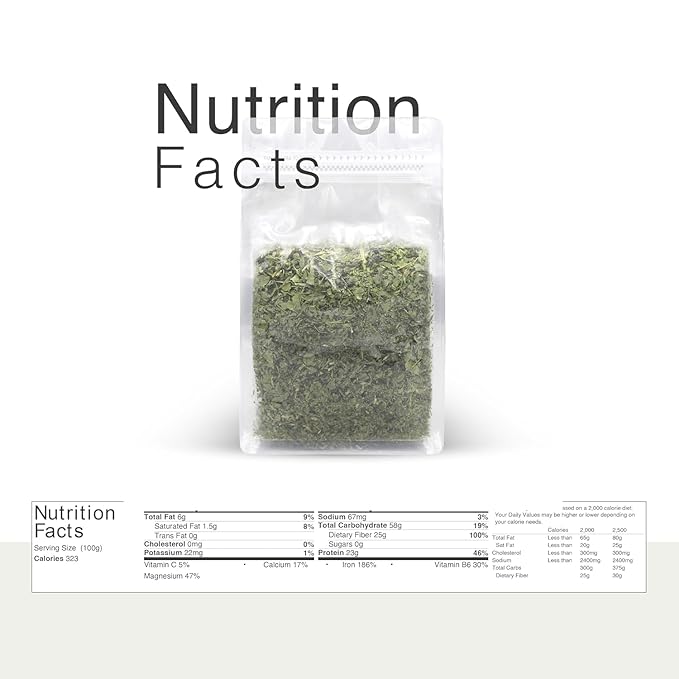 Saffronia Dried Fenugreek Leaves, Vegan Friendly Kasoori Methi, Carefully Packaged In Resealable Bag, Ideal for Mexican, Indian, Mediterranean and Asian Cuisine - 6 Oz (170 g)