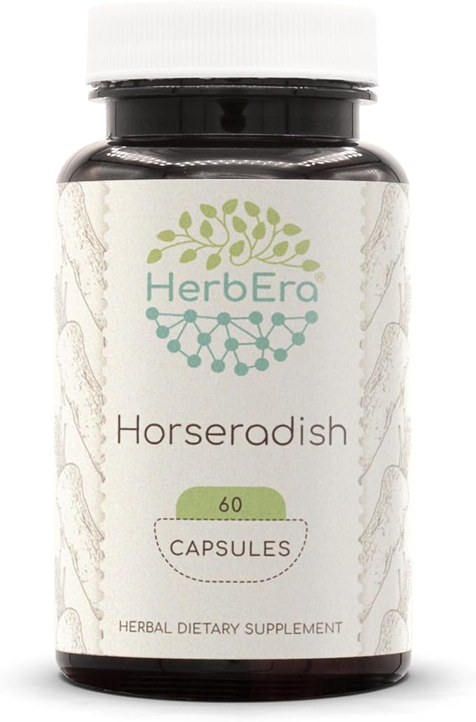 Horseradish 60 Capsules, 500 mg, Horseradish (Armoracia rusticana) Dried Root (60 Capsules)