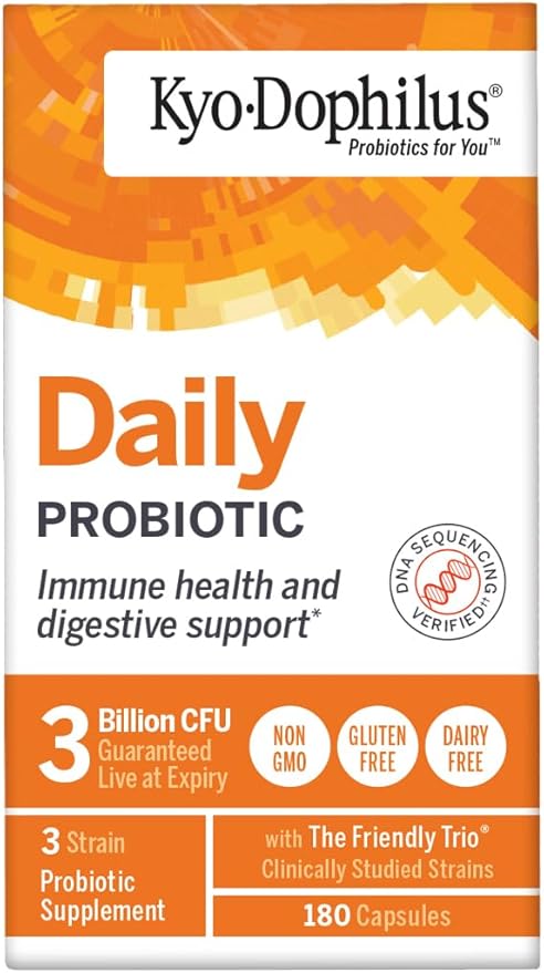 Kyo-Dophilus Daily Probiotic, Immune and Digestive Support, 180 capsules