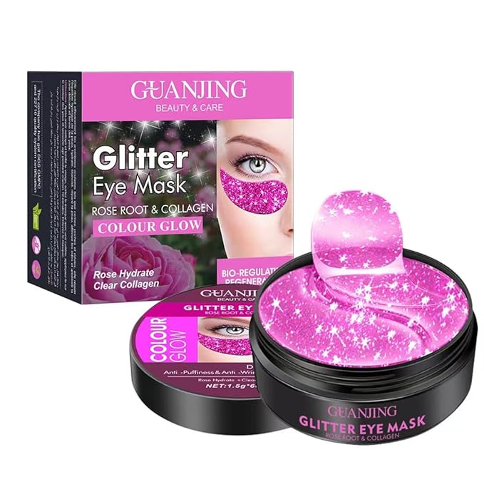 Under Eye Mask (30 Pairs),Under Eye Patches for Dark Circles,Puffiness and Eye Fatigue,Shimmering Eye Masks with Hyaluronic Acid Niacinamide,For Women and Men, Anti-Aging Eye Masks (Pink)