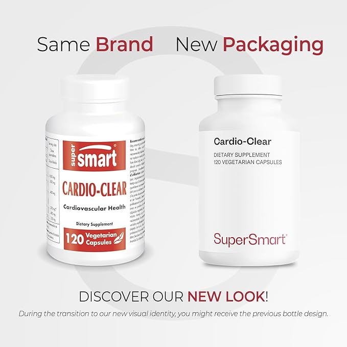 Supersmart - Cardio Clear (Garlic EDTA Supplement) - with Malic Acid, Calcium Disodium EDTA, Magnesium, Bromelain | Non-GMO & Gluten Free - 120 Vegetarian Capsules