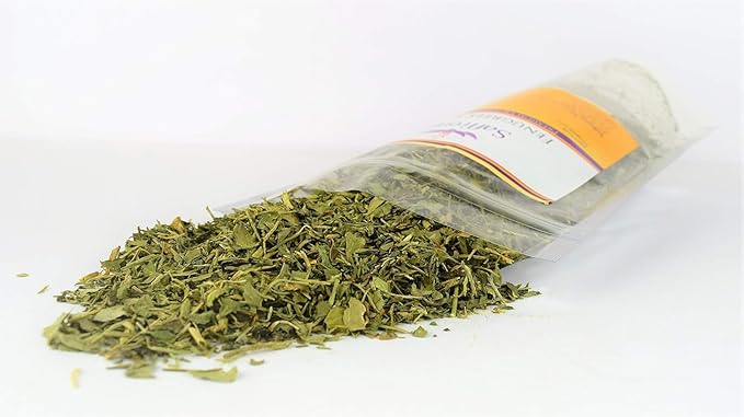 Saffronia Dried Fenugreek Leaves, Vegan Friendly Kasoori Methi, Carefully Packaged In Resealable Bag, Ideal for Mexican, Indian, Mediterranean and Asian Cuisine - 6 Oz (170 g)