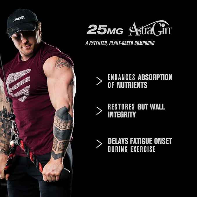 Jacked Factory Nitrosurge Pre-Workout in Cherry Limeade & Build XT Muscle Building Bundle for Men & Women