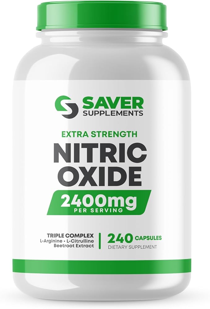 Nitric Oxide Supplement 2400mg with L-Arginine, L-Citrulline and Beet Root Extract, 240 Capsules