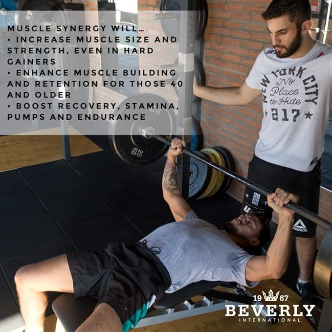 Beverly International Muscle Synergy 240 TABS (15 Servings) Clinically Dosed Ingredients - HMB, L-Arginine, L-Citrulline, Creatine Monohydrate, L-Ornithine. Bigger-Stronger-Lasting Pumps.