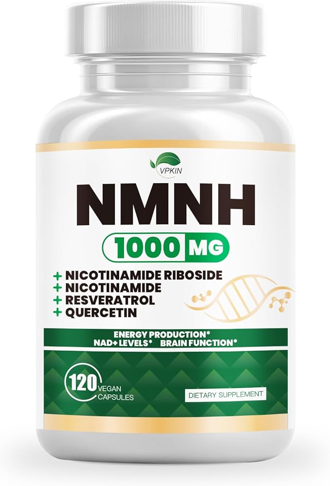 NMNH(Dihydronicotinamide Mononucleotide),NMNH Supplement 1000mg Pure Nicotinamide Mononucleotide,NAD High Purity Supplement Alternative,for Energy,Focus,Non-GMO, Gluten Free,120 Capsules