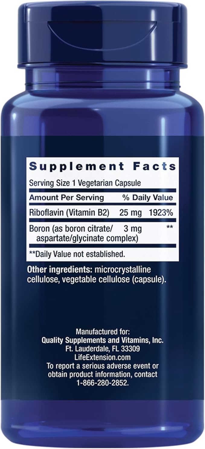 Life Extension Boron 3 Mg 100 Vegetarian Capsules (Pack of 2)