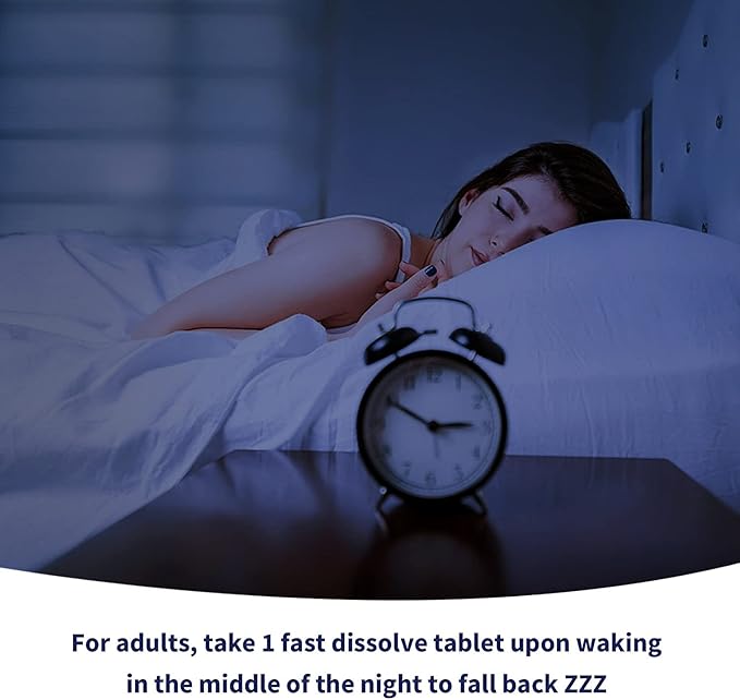 Melatonin 50 mg for Adults - Extra Strength 9-IN-1 Fast Dissolve Sublingual - w/ Vitamin D3 & MSM, Relaxing Herbal Blend-Ashwagandha, Lemon Balm, Passionflower,Chamomile,Sugar Free, Vegan 120 Servings