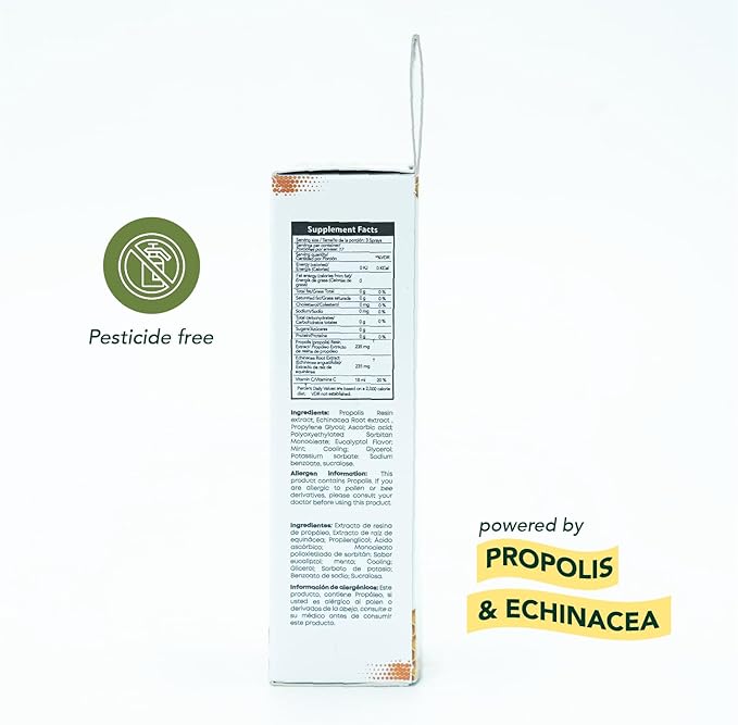 Vall-Propolis Forte - Propolis, Echinacea, and Vitamin C Oral Spray, 1 Fl Oz