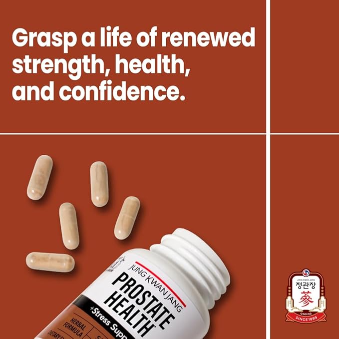 JungKwanJang Prostate Health with Saw Palmetto and American Ginseng for Prostate, Stamina, Hair Loss Support, dht Blocker, All-Natural Supplement for Men & Women