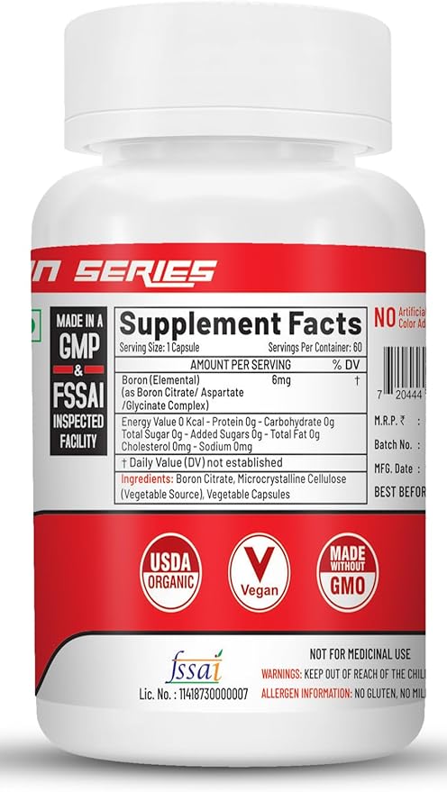 Boron 6MG as Boron - 60 Capsules