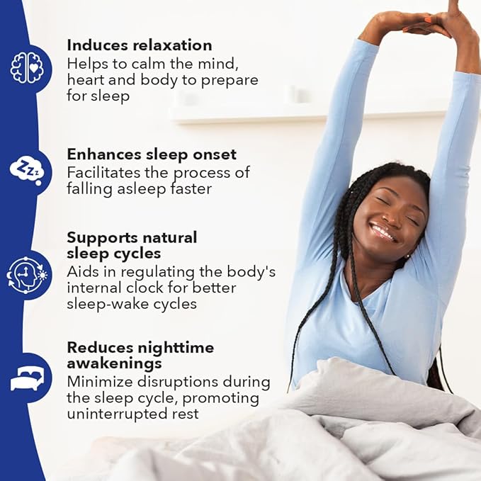 LifeSeasons Rest-ZZZ - Natural Sleep Support Supplement - Fall Asleep & Stay Asleep - Calms Nervous System - Ease Muscle Tension & Restlessness - Low Dose Melatonin GABA & Chamomile - 60 Capsules