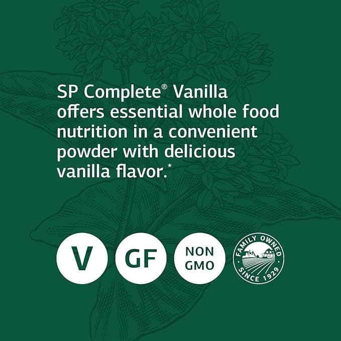 Standard Process Inc. Complete Vanilla-Whole Food Nutrition with Amino Acids,Immune Support,Antioxidant Support with Rice Protein,Grapeseed Extract, Choline-Vegetarian,Vanilla-23 Ounce,23 Servings