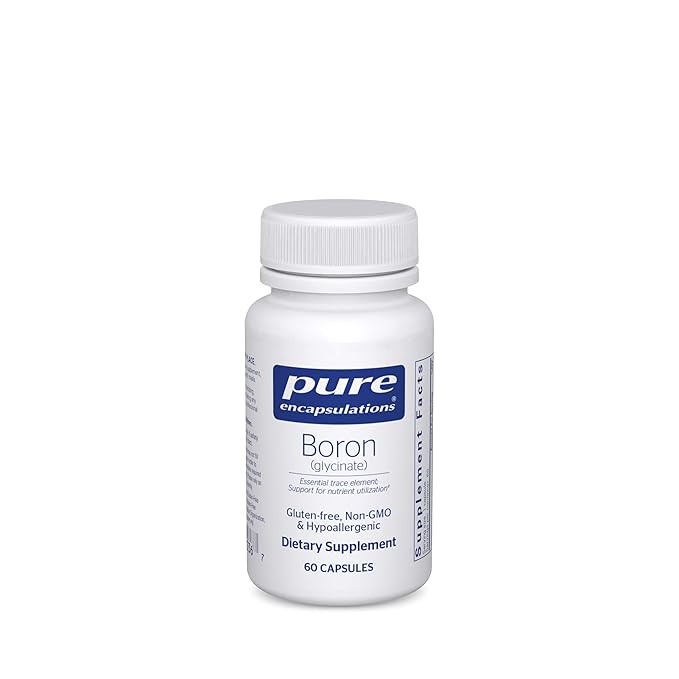 Pure Encapsulations Boron (Glycinate) | Supplement for Hormone Balance, Bone Strength and Health, Connective Tissue, and Nutrient Metabolism* | 60 Capsules