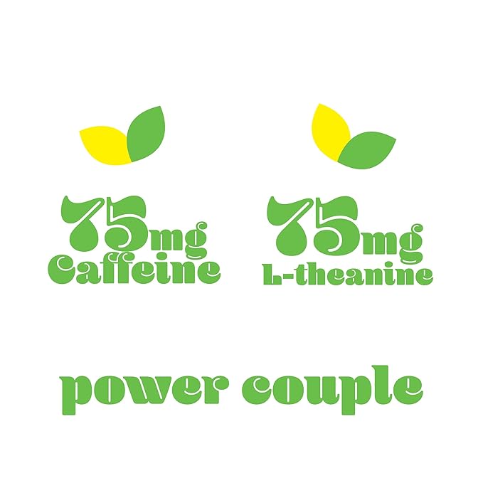 PHOCUS Energy Drink, Lemon Lime Sparkling Water, 75mg Natural Caffeine Plus L-Theanine, Zero Sugar, Zero Calories, No Artificial Sweeteners, 11.5 fl oz Cans (Pack of 12)