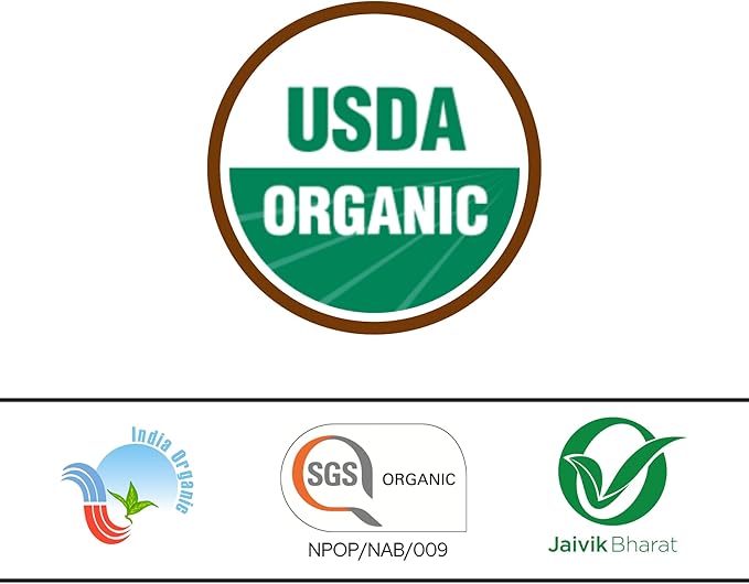 Organic Fenugreek Seeds Also Known As Methi Seeds and Trigonella Foenum-Graecum | USDA Certified | Vegan | Preservative Free | Product of India - 453g Resealable Pack of 2