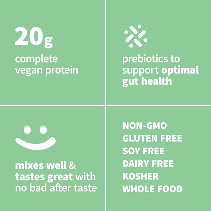 Sprout Living Epic Protein, Plant Based Protein & Superfoods Powder, Vanilla Lucuma Powder | 20 Grams Organic Protein Powder, Vegan, Non Dairy, Non-GMO, Gluten Free, Low Sugar (2 Pound, 24 Servings)