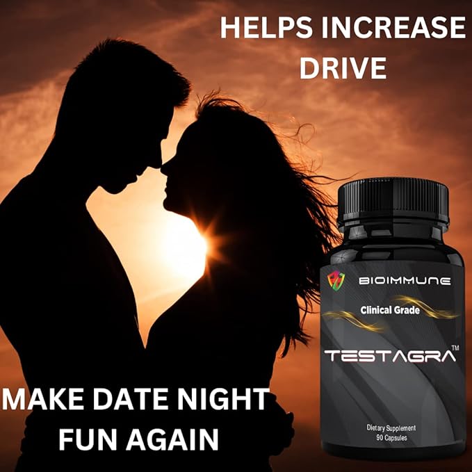 TESTAGRA Testosterone Booster for Men. 10X Concentrated- 90 Capsules - Increase Lean Muscle Energy Drive Strength. Saw Palmetto, Tribulus, Tongkat Ali, Horny Goat Weed, Zinc