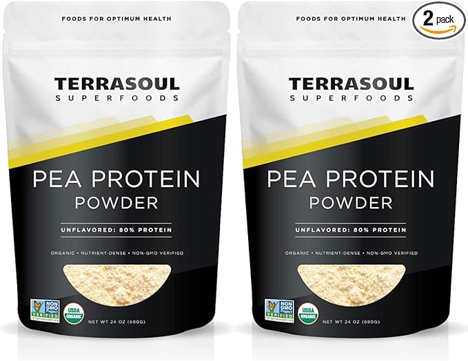 Terrasoul Superfoods Organic Pea Protein, 3 Pounds