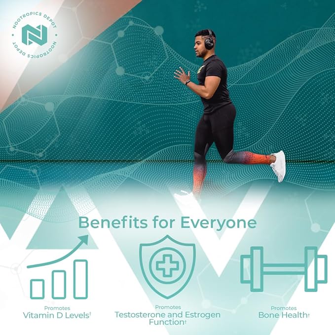 Nootropics Depot Boron Glycinate Capsules | 50mg | Delivering 6mg Elemental Boron | Testosterone, Inflammation, Immune, & Cognitive Support | 365 Count