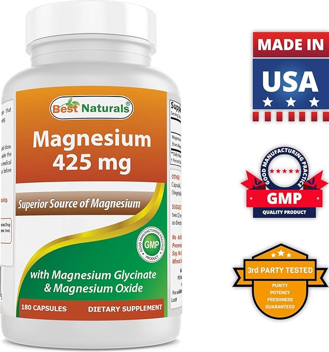 Best Naturals BCAA 3200 mg & Magnesium Glycinate 425 mg