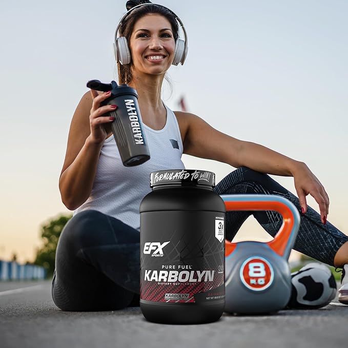 EFX Sports Karbolyn Fuel | Fast-Absorbing Carbohydrate Powder | Carb Load, Sustained Energy, Quick Recovery | Stimulant Free | 35 Servings (Rainbow Candy)